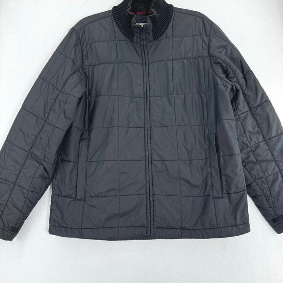 L.L. Bean black quilted thinsulate insulation zipper multiple pockets jacket M - Picture 1 of 6
